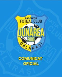 AFC Dunarea 2005 Calarasi contesta afirmatiile false si tendentioase din anumite articole de presa COMUNICAT DE PRESA