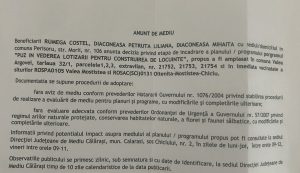rumega costel diaconeasa petruta liliana si diaconeasa mihaita anunta etapa de incadrare pentru puz in scopul lotizarii constructiei de locuinte