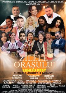Lehliu Gara Primaria si Consiliul Local au placerea de a ne invita la Zilele localitatii pentru un spectacol de neuitat 31 iulie