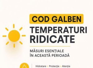 Spitalul Municipal Oltenita aduce la cunostinta informatii despre codul galben de canicula