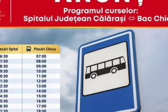 ALITRANS anunță curse din oră în oră între Spitalul Județean Călărași și Bacul Chiciu
