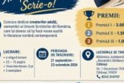 Concursul Național de Proză „Alexandru Odobescu”, ediția a XLIV-a, la Călărași