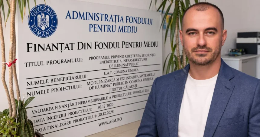 Primarul Ciprian Olteanu câștigă al treilea proiect pentru iluminat public